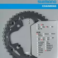 Shimano Alivio Ab 2015 40 Zähne AN-Type Für Schutzring Schwarz Y-1PL98050