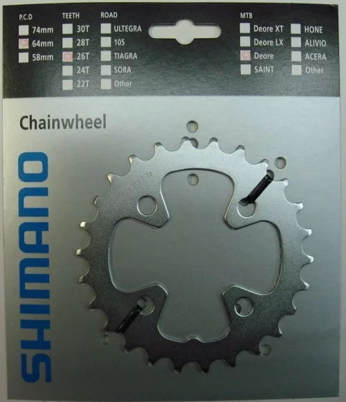 Shimano Deore 2005 4-Arm 26 Zähne T-Type IG Titan Y-1DS26300 Ausverkauft - Ersatz: Y-1LD26000 1 Shimano Deore 2005 4-Arm 26 Zähne T-Type IG Titan Y-1DS26300 Ausverkauft - Ersatz: Y-1LD26000