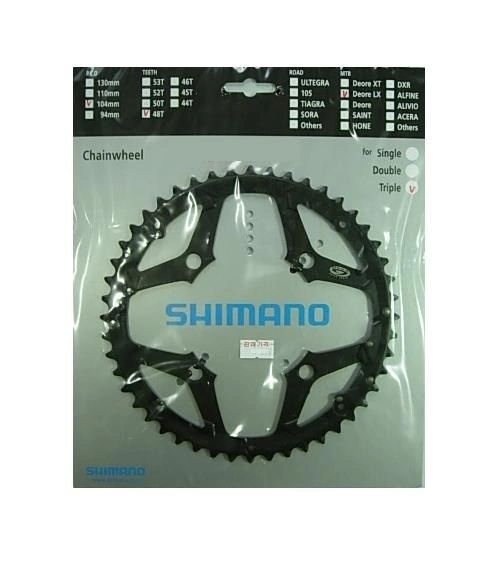 Shimano LX Ab 2005 4-Arm 9-fach 48 Zähne U-Type IG Alu Schwarz Y-1FV98030 Ausverk. Ersatz: Y-1GX9810 1 Shimano LX Ab 2005 4-Arm 9-fach 48 Zähne U-Type IG Alu Schwarz Y-1FV98030 Ausverk. Ersatz: Y-1GX9810