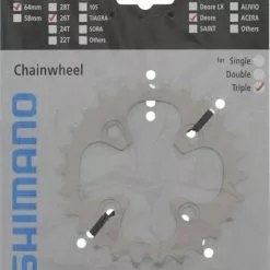 Shimano Deore Ab 2007 26 Zähne U-Type Silber Y-1GY26000 Ersatz: Y-1LD26000