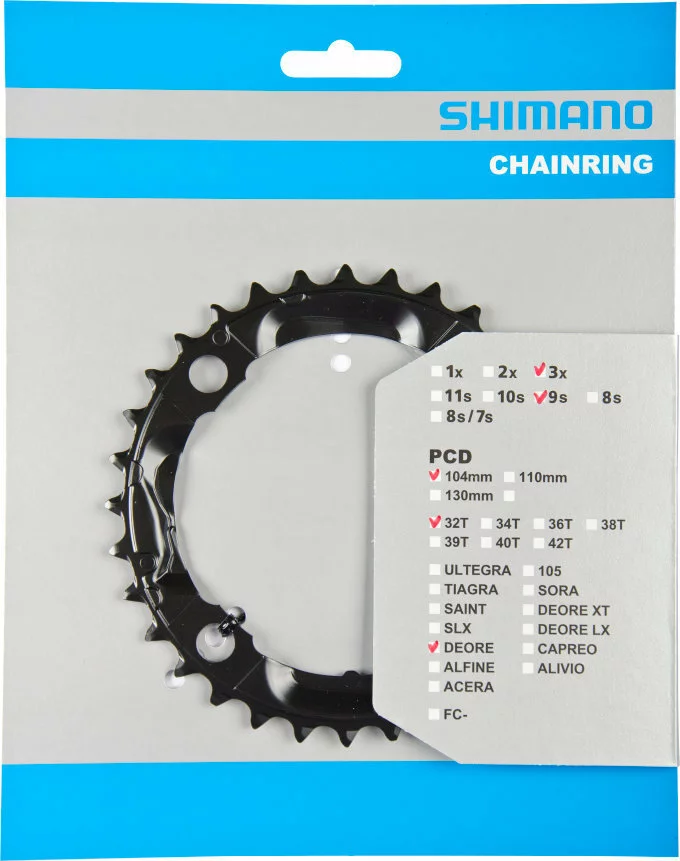 Shimano Deore Ab 2010 32 Zähne S-Type Schwarz Y-1LD98080 1 Shimano Deore Ab 2010 32 Zähne S-Type Schwarz Y-1LD98080
