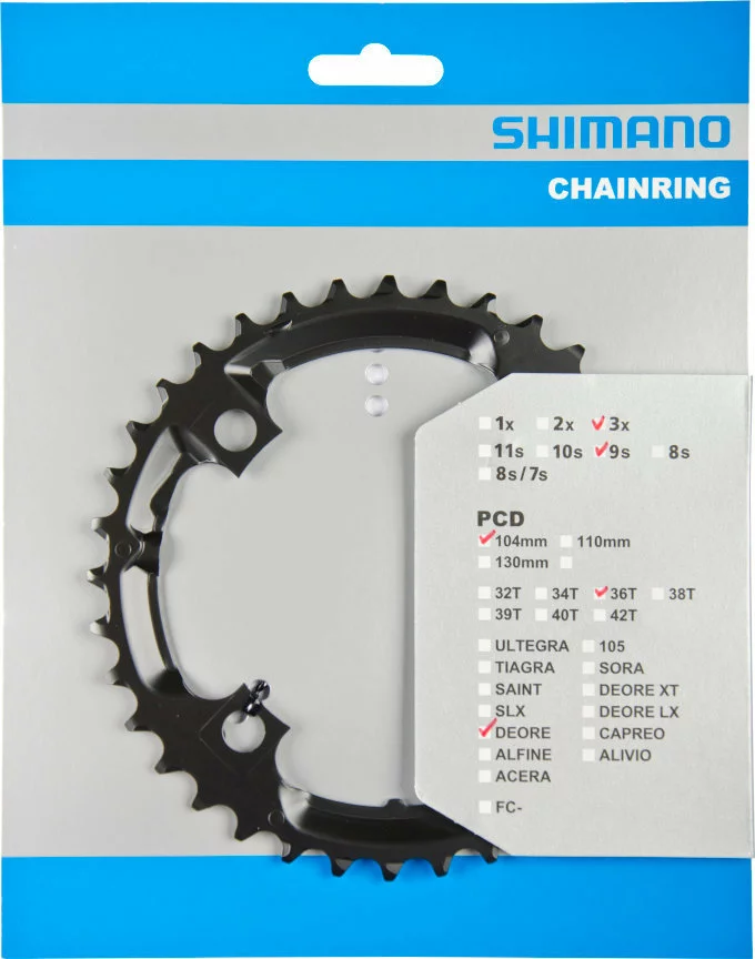 Shimano Deore Ab 2010 36 Zähne U-Type Schwarz Y-1LD98090 1 Shimano Deore Ab 2010 36 Zähne U-Type Schwarz Y-1LD98090