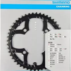 Shimano Deore Ab 2010 48 Zähne U-Type Für Schutzring Schwarz Y-1LD98160