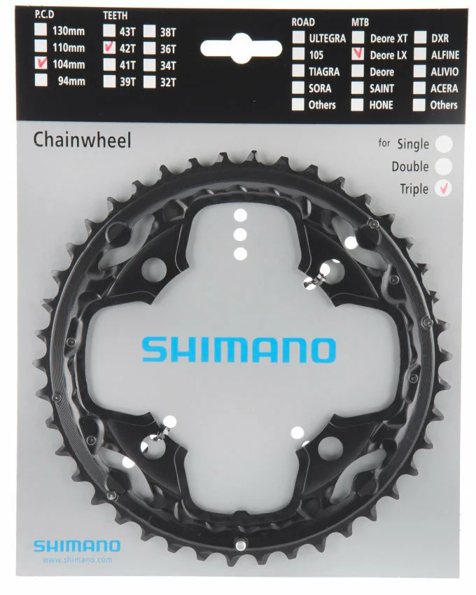 Shimano SLX Ab 2011 4-Arm 10-fach 42 Zähne AE-Type Alu Schwarz Y-1LU98030 1 Shimano SLX Ab 2011 4-Arm 10-fach 42 Zähne AE-Type Alu Schwarz Y-1LU98030