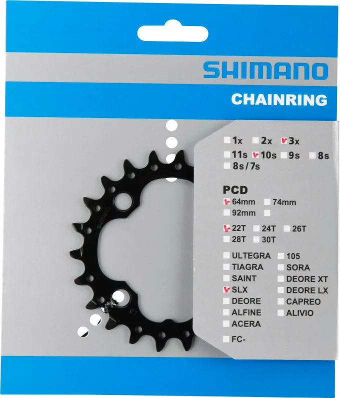 Shimano SLX Ab 2014 4-Arm 10-fach 22 Zähne AN-Type Stahl Schwarz Y-1NW22000 1 Shimano SLX Ab 2014 4-Arm 10-fach 22 Zähne AN-Type Stahl Schwarz Y-1NW22000